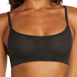 SKIMS Black Mesh Bralette 2X NWT
